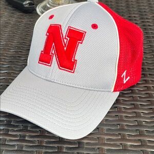 Zephyr Red and Gray Mesh Cap